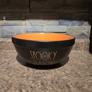 Rae Dunn Spooky Season Black and Orange Bowl